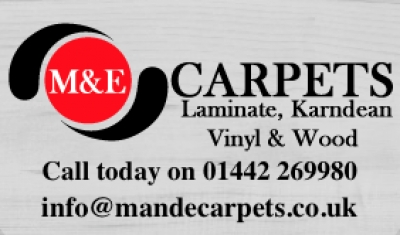 M & E Carpets logo